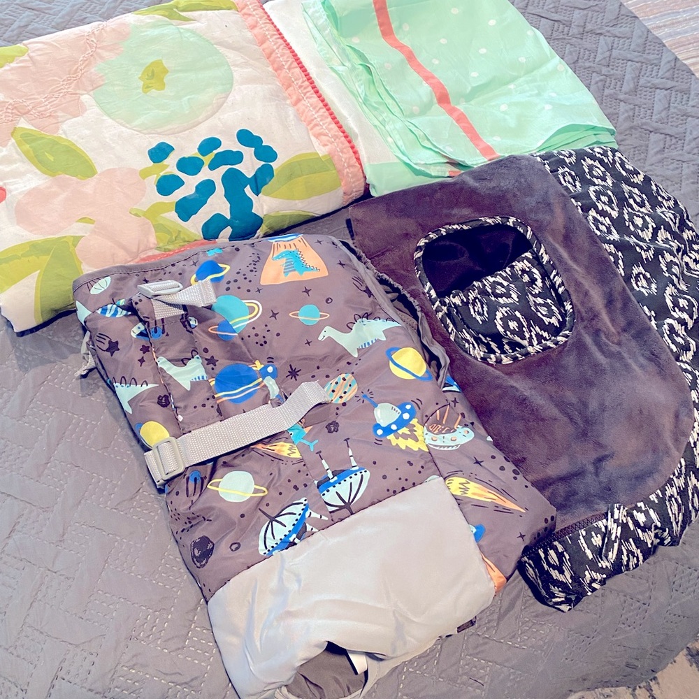 Crib sheets & shopping cart covers